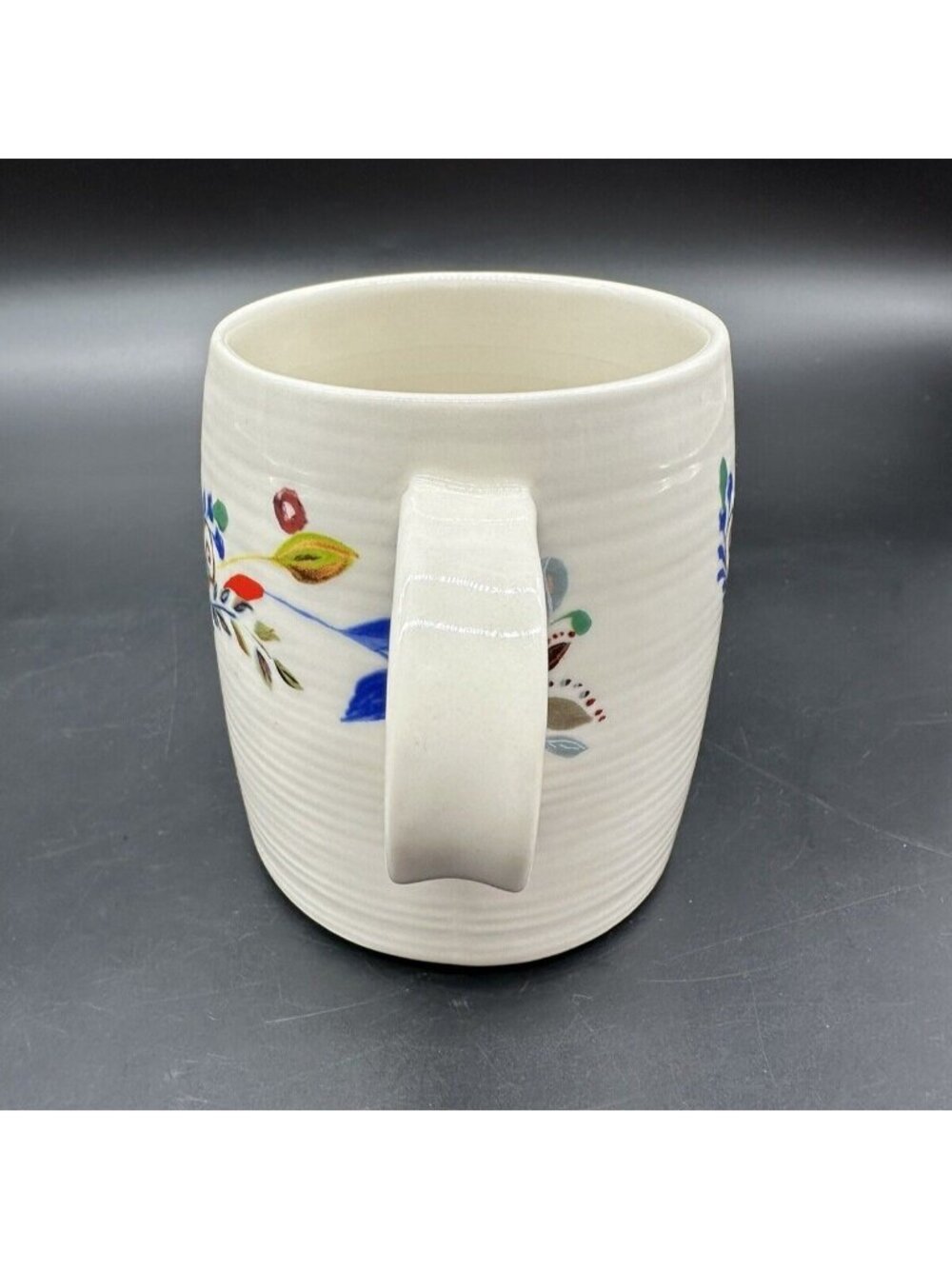 Anthropologie Mug  Letter J Name Coffee Cup Starla M Halfmann Floral Monogram - Picture 4 of 9